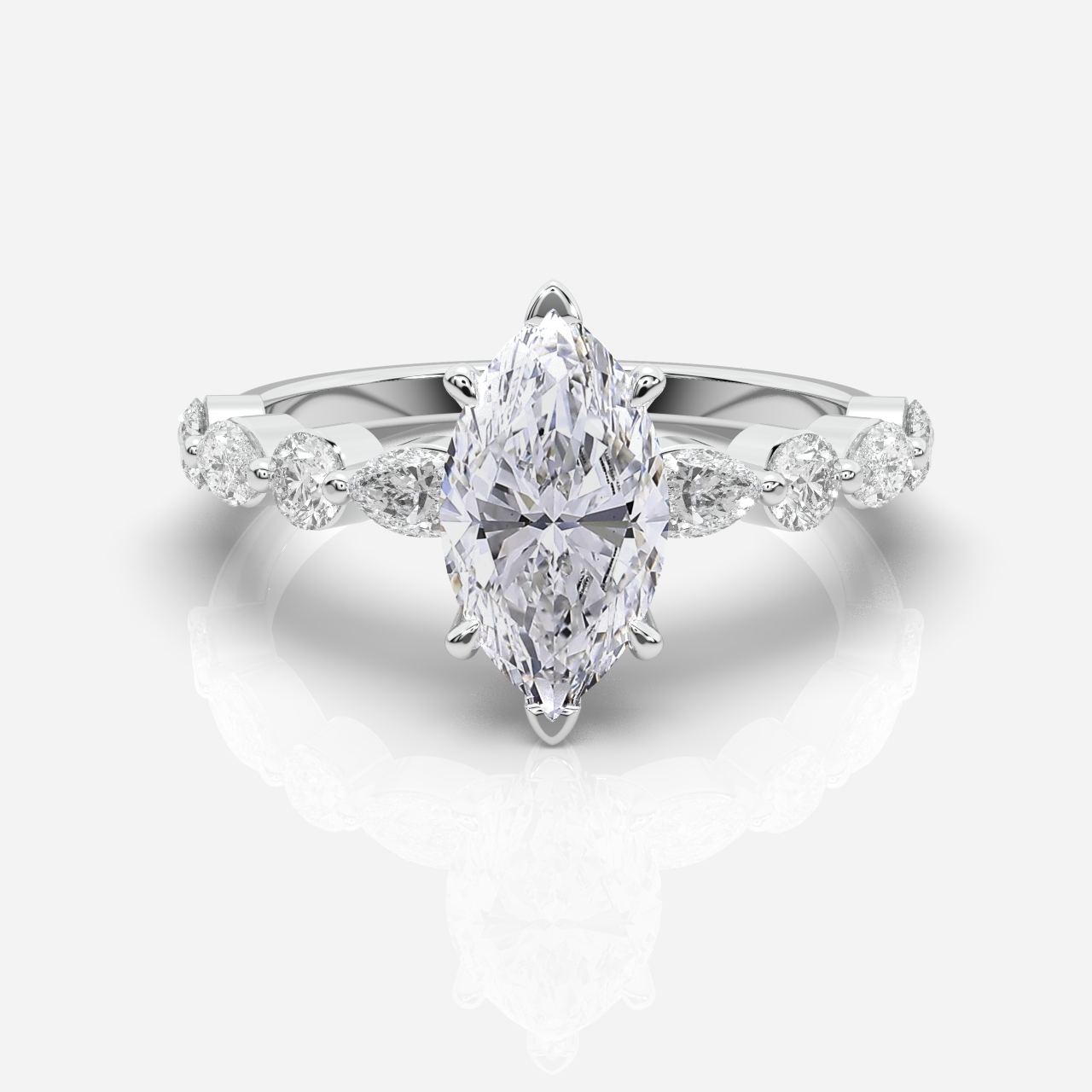 Layla Diamond Band Marquise